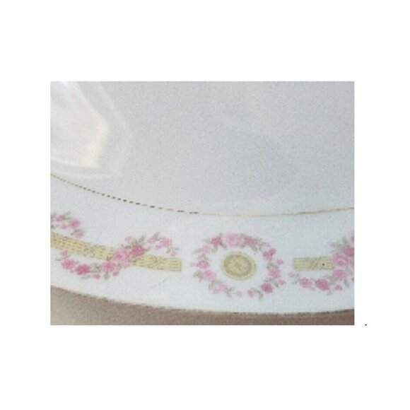 Relish Plate Oval Cheryl by ROYAL M-MITA 10" long Floral Pink - Picture 5 of 12